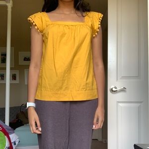 J. Crew yellow tank top
